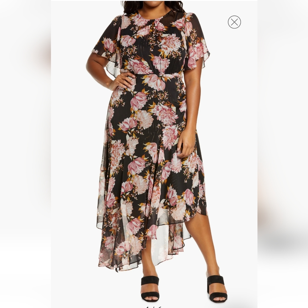 ASTR Floral Print Dress Size 1X - Picture 3 of 10